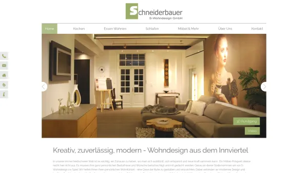 Website Screenshot: Schneiderbauer Spezial Möbelwerkstätte GmbH. - Kreativ, zuverlässig, modern - Wohndesign aus dem Innviertel - S-Wohndesign - Date: 2023-06-26 10:21:01