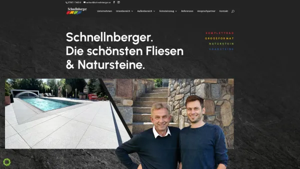 Website Screenshot: Alfred Schnellnberger Gesellschaft m.b.H. - Schnellnberger | Die schönsten Fliesen und Natursteine - Date: 2023-06-15 16:02:34
