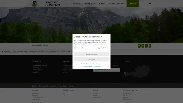 Website Screenshot: Gemeindeamt Gemeinde Schnepfau - Gemeinde Schnepfau - Startseite - Date: 2023-06-14 10:45:03