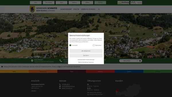 Website Screenshot: Gemeindeamt Gemeinde Schnifis - Schnifis - Startseite - Date: 2023-06-26 10:21:01