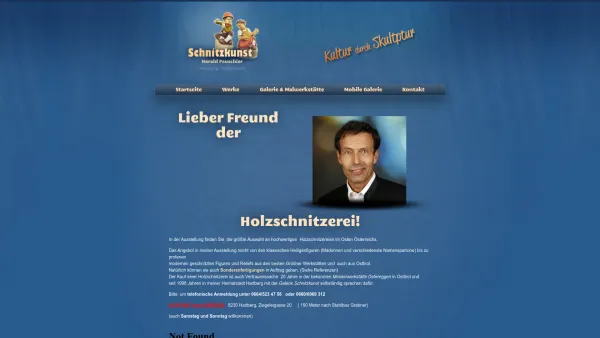Website Screenshot: Schnitzkunst Peuschler-Galerie Schnitzkunst und Mobile Galerie - Holzschnitzereieien - Schnitzkunst - Harald Peuschler Schnitzkunst – Harald Peuschler - Date: 2023-06-15 16:02:34