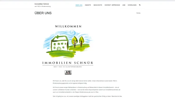 Website Screenshot: bei Immobilien Schnür - Immobilien Schnür – seit 1922 in Klosterneuburg - Date: 2023-06-26 10:21:01