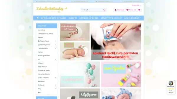 Website Screenshot: Bianca Skopek - Schnullerkettenshop - Personalisierte Babyartikel - Date: 2023-06-26 10:26:43