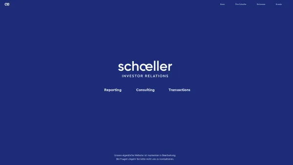 Website Screenshot: Schoeller Corporate Communications - schoeller-corp - Date: 2023-06-14 10:45:03