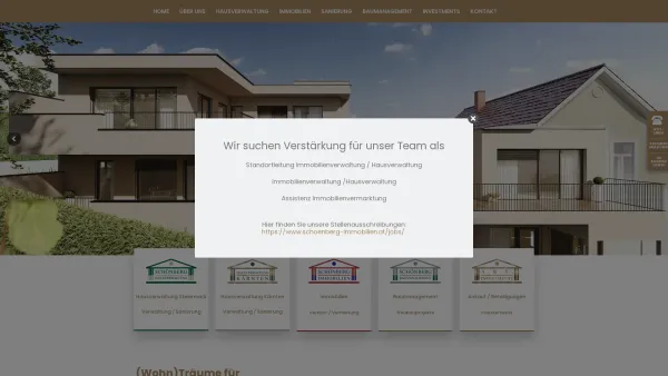 Website Screenshot: Schönberg Immobilien Treuhand GmbH - Schönberg Firmengruppe - Date: 2023-06-26 10:21:01