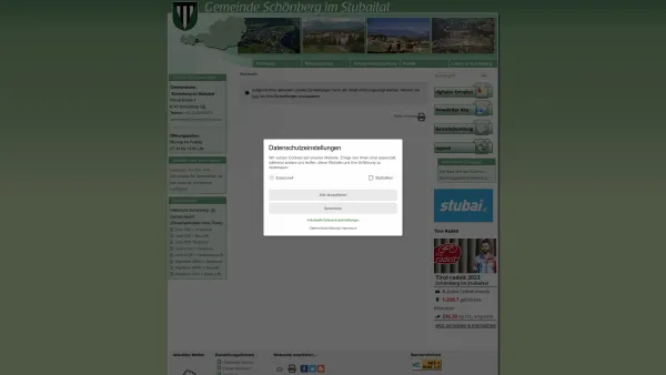 Website Screenshot: Gemeindeamt Schönberg im Schönberg RiS-Kommunal - Schönberg - GEM2GO WEB - Startseite - Date: 2023-06-26 10:21:01