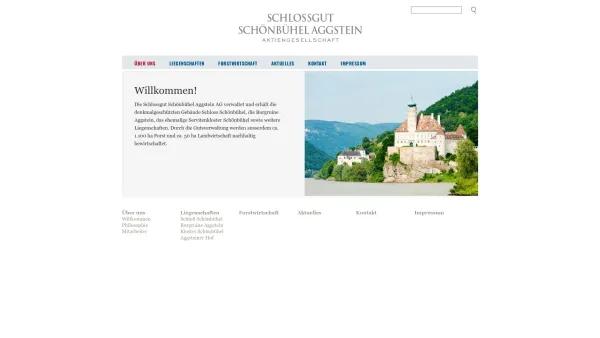 Website Screenshot: Schloßgut Schönbühel-Aggstein Schönbühel AggsteAG - Willkommen - Schlossgut Schönbühel Aggstein - Date: 2023-06-26 10:21:01