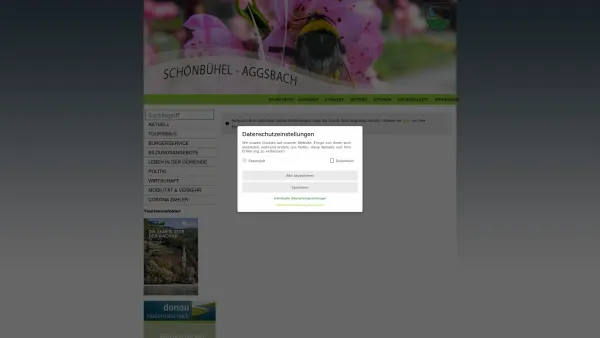Website Screenshot: Gemeindeamt der Marktgemeinde Marktgemeinde Schönbühel-Aggsbach der Wachau - Marktgemeinde Schönbühel-Aggsbach in der Wachau - Startseite - Date: 2023-06-26 10:21:02