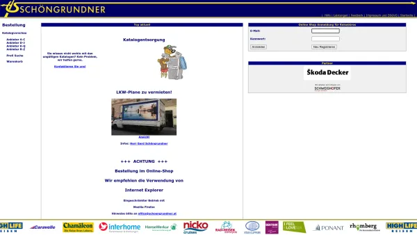 Website Screenshot: bei Schöngrundner - Willkommen bei Schöngrundner - Date: 2023-06-26 10:21:02