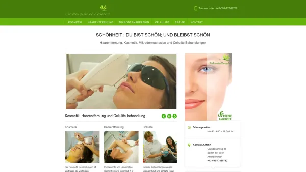 Website Screenshot: Schoenheitscenter - â–· Schoenheitscenter Baden ♥♥♥ Wien 0699-17089782 - Date: 2023-06-26 10:21:02