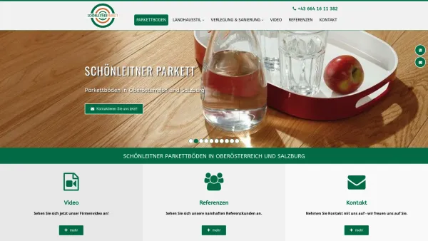 Website Screenshot: Schönleitner Parkett GmbH - Parkettboden Oberösterreich - Schönleitner Parkett in Bruck-Waasen - Date: 2023-06-26 10:26:43