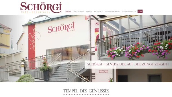 Website Screenshot: Cafe Konditorei Schörgi - Schörgi Cafe & Konditorei - Date: 2023-06-26 10:21:04