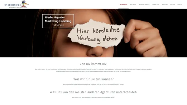 Website Screenshot: Atelier Schopfhauser - Schopfhauser - Werbeagentur & Marketing Coaching in NÖ - Date: 2023-06-26 10:21:04