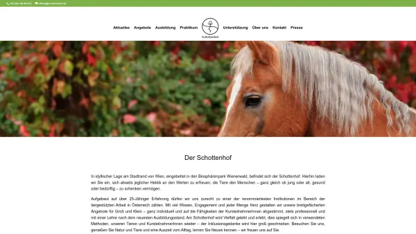 Website Screenshot: Integratives Voltigieren und Reiten Schottenhof - Schottenhof: Integratives Voltigieren & Reiten / Tiergestützte Pädagogik - Date: 2023-06-26 10:21:05