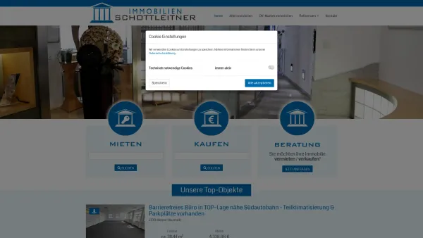 Website Screenshot: Schottleitner Ges.m.b.H - Home - Schottleitner Immobilien - Date: 2023-06-26 10:21:05