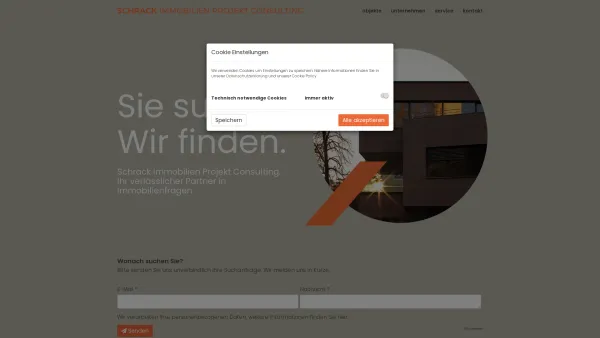 Website Screenshot: Schrack Immobilien - Home - Schrack Immobilien Projekt Consulting GmbH - Date: 2023-06-26 10:21:05