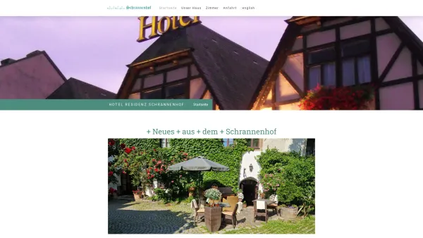Website Screenshot: Hotel-Residenz Schrannenhof **** - schrannenhof.at - Date: 2023-06-26 10:21:05