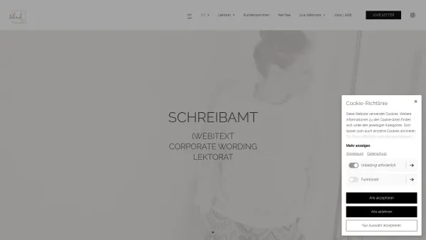Website Screenshot: Schreibamt Baden - Text & Lektorat | Schreibamt - Date: 2023-06-26 10:21:05