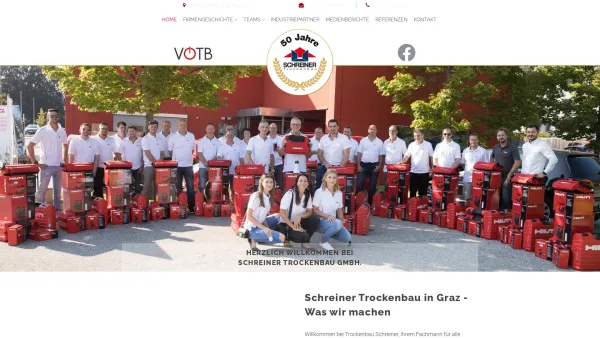 Website Screenshot: www.schreiner-trockenbau.at - Schreiner Trockenbau GmbH in Graz - Date: 2023-06-26 10:21:05