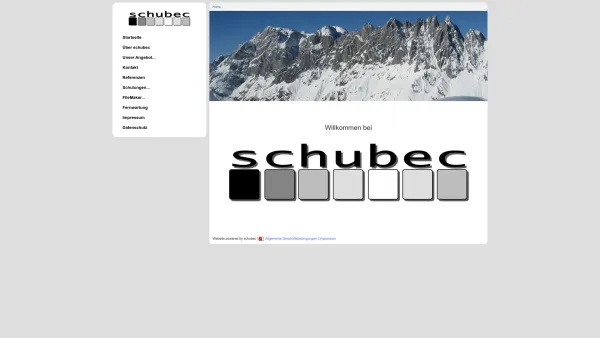 Website Screenshot: schubec GmbH - Willkommen bei der schubec GmbH | schubec - Date: 2023-06-26 10:26:43