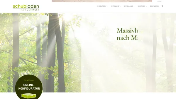 Website Screenshot: Schubladen Ernst Mair-Zeininger GmbH - Schubladen - Massivholzladen nach Maß - Date: 2023-06-15 16:02:34