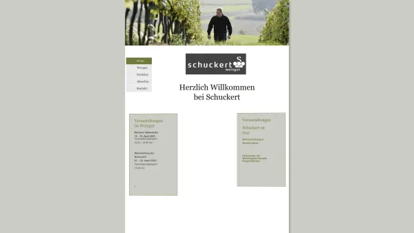 Website Screenshot: Weingut SCHUCKERT - index - Date: 2023-06-14 10:45:06