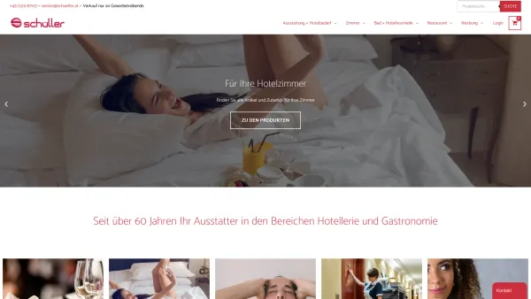 Website Screenshot: Schüller Hotelgast-Service HandelsgesmbH - Home - Schüller Hotelgast-Service HandelsgesmbH - Date: 2023-06-26 10:21:07