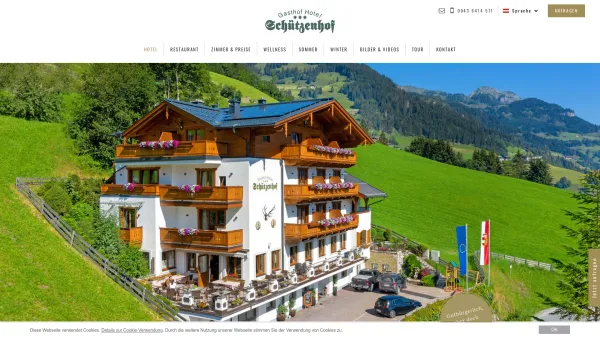 Website Screenshot: Hotel Schützenhof Grossarl - Hotel Schützenhof, Schützenhof Großarl - Date: 2023-06-26 10:21:07