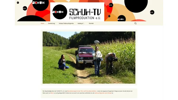 Website Screenshot: SCHUH TV-Film Video u. Ton Produktion - #SCHUH-TV Film- und Fernsehproduktion - Date: 2023-06-26 10:21:07