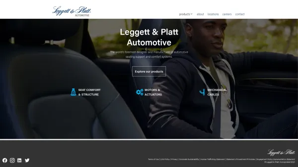 Website Screenshot: Schukra Lumbar Systems - Leggett & Platt Automotive, a division of Leggett & Platt - Date: 2023-06-26 10:21:08