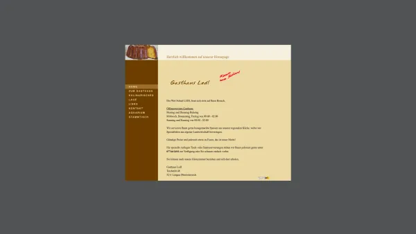 Website Screenshot: Gasthaus Ledl - Schurl Teichstätt - Date: 2023-06-26 10:21:08