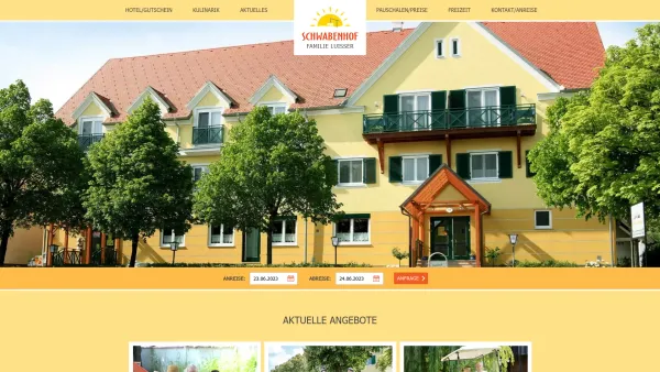 Website Screenshot: Schwabenhof - Hotel Schwabenhof im Südburgenland - Date: 2023-06-26 10:21:10