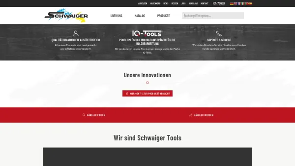 Website Screenshot: Schwaiger Produktions Ges.m.b.H. - IQ-Tools - Schwaigertools - Date: 2023-06-26 10:21:10