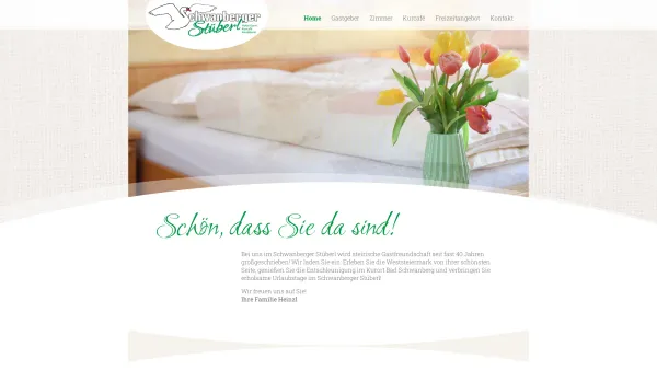 Website Screenshot: Schwanberger Stüberl Familie Heinzl Kurort Schwanberg i.d. Weststeiermark Urlaub Paradies! - Home - Schwanberger Stüberl - Date: 2023-06-26 10:21:10