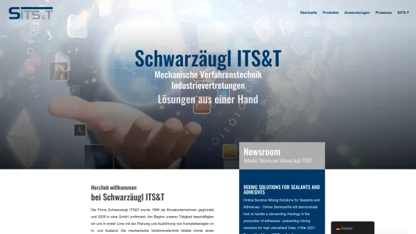 Website Screenshot: Schwarzäugl ITS & T GmbH - Schwarzäugl ITS&T GmbH | Mechanische Verfahrenstechnik Industrievertretungen - Date: 2023-06-15 16:02:34
