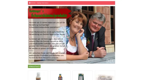 Website Screenshot: Rottmayer´s Schwarzkümmelprodukte - Rottmayers Schwarzkuemmelprodukte - Date: 2023-06-26 10:21:11