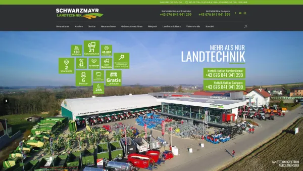 Website Screenshot: { Landtechnik Schwarzmayr A-4971 Aurolzmünster - Schwarzmayr Landtechnik • MEHR ALS NUR LANDTECHNIK! - Date: 2023-06-26 10:21:11