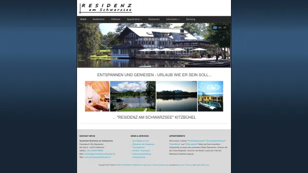 Website Screenshot: Residenz am Schwarzsee - Startseite - Date: 2023-06-26 10:21:11