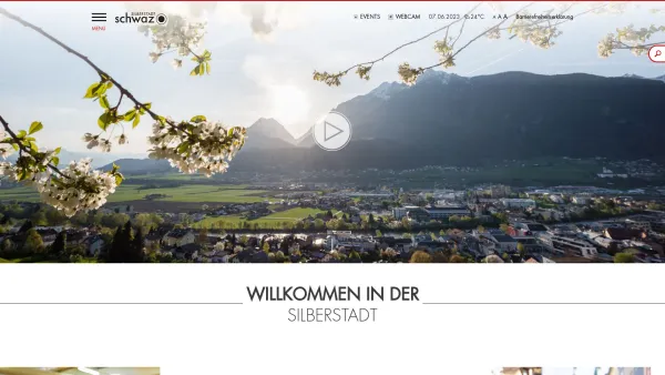 Website Screenshot: Zentrum f Ehe u Familienfragen Jugendberatungsstelle SCHWAZ.atauf derder Silberstadt Schwaz! / Schwaz Tirol Österreich - www.schwaz.at - Date: 2023-06-14 10:45:06