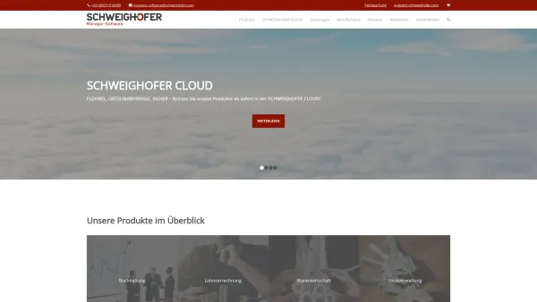 Website Screenshot: Schweighofer Manager-Software GMBH - Schweighofer | Software für Lohnverrechnung, Buchhaltung uvm. - Date: 2023-06-15 16:02:34
