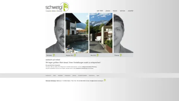Website Screenshot: K.Schweigl Östereich - schweigl PLANUNG | DESIGN | TISCHLEREI | Stams | Imst | Oberland Tirol - Date: 2023-06-14 10:37:27