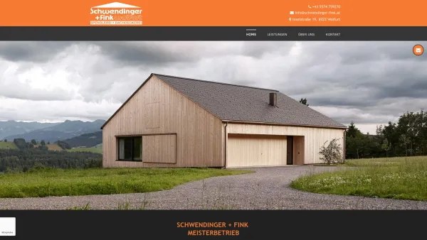 Website Screenshot: Schwendinger Fink - Spenglerei & Dachdeckerei in Wolfurt bei Bregenz - Date: 2023-06-26 10:21:13