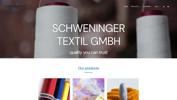 Website Screenshot: Schweninger Textil GmbH - HOME | Schweninger - Date: 2023-06-26 10:21:13