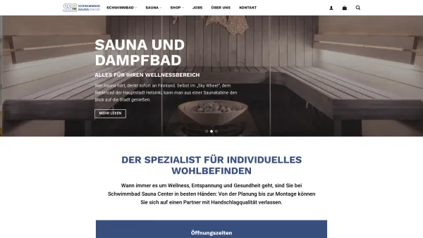 Website Screenshot: SSC Schwimmbad Sauna Center Ges.m.b.H. - SSC - Ihr Spezialist für individuelles Wohlbefinden - Date: 2023-06-26 10:21:13