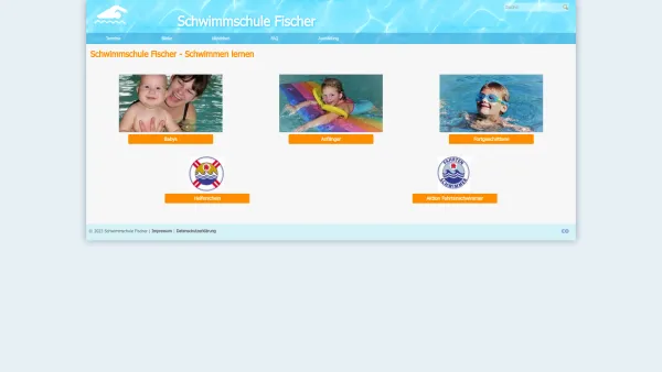 Website Screenshot: Schwimmschule Fischer - Schwimmschule Fischer - Home - Date: 2023-06-26 10:21:13