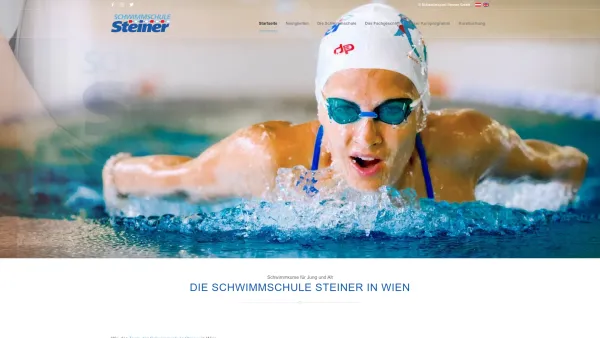 Website Screenshot: Schwimmschule Steiner schwimmen lernen bei Profis - Schwimmschule Steiner - Schwimmkurse für Kinder & Erwachsene in Wien - Date: 2023-06-15 16:02:34