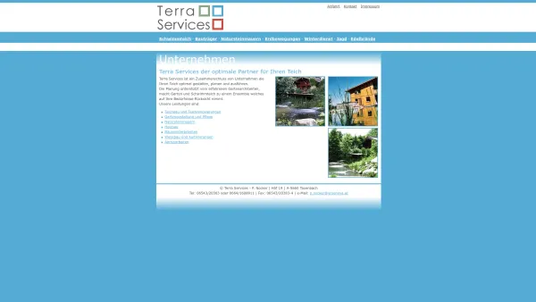 Website Screenshot: Schwimmteich - Terra Services - Das Unternehmen - Date: 2023-06-26 10:21:13