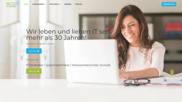 Website Screenshot: SCL Schmid Computer Lösungen - Scl Schmid GmbH | IT-Solutions - Kompetent – verlässlich – innovativ - Date: 2023-06-26 10:21:13