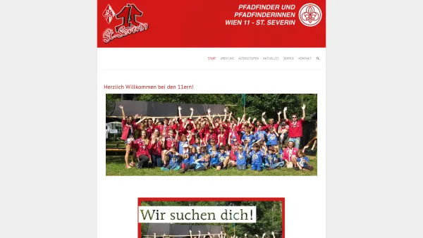 Website Screenshot: Wiener Pfadfinder u Pfadfinderinnen Gruppe Pfadfindergruppe 11 St. Severin - PfadfinderInnengruppe Wien 11 – St. Severin - Date: 2023-06-15 16:02:34