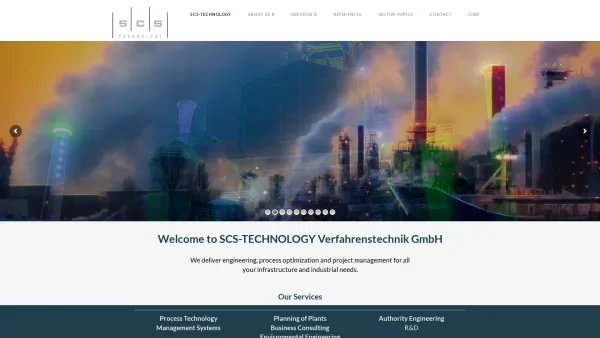 Website Screenshot: SCS-TECHNOLOGY Verfahrenstechnik Ges.m.b.H. - SCS-TECHNOLOGY Verfahrenstechnik GmbH | Your Competent Partner in Process and Environmental Technology - Date: 2023-06-26 10:21:14